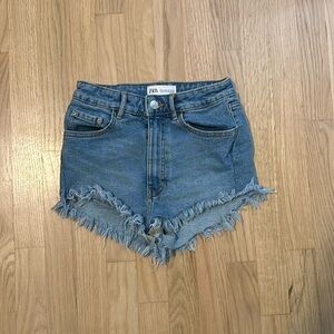 Zara Cut Off Jean Shorts